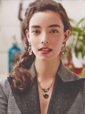 Chloe + Isabel Bouquet Rouge Double Pendant Necklace